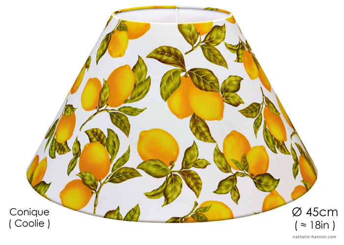 Lampshade Citrons et Feuilles