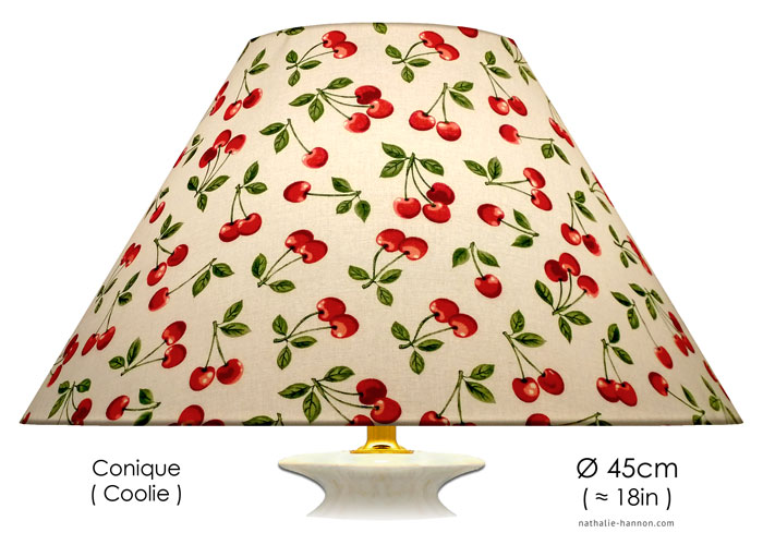 Lampshade Cerises et Feuilles