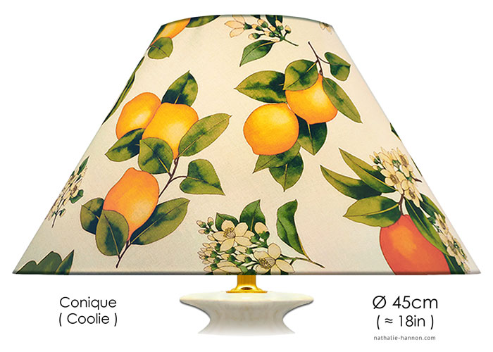 Lampshade Citrus and Florals