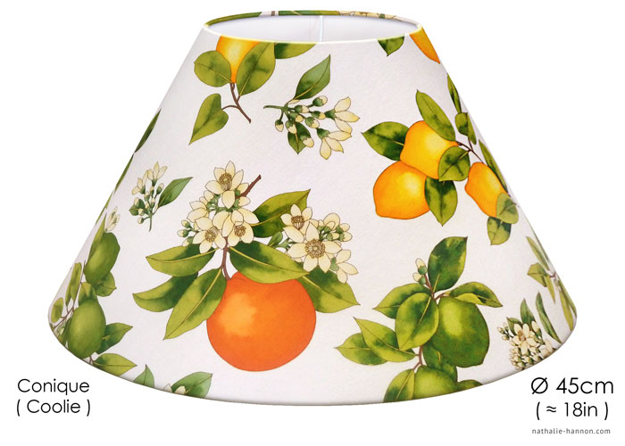 Lampshade Citrus and Florals