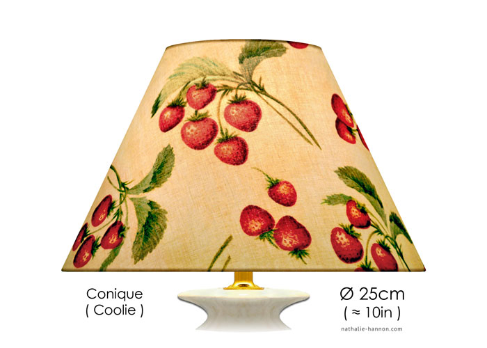 Lampshade Strawberries with Leaves