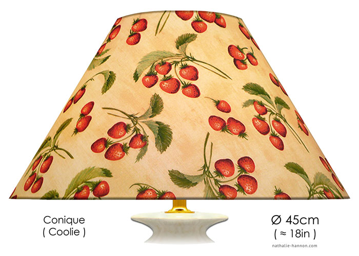 Lampshade Strawberries with Leaves