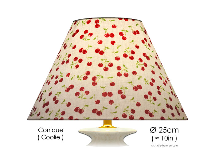 Lampshade Petites Cerises - Blanc