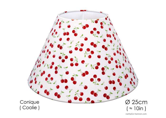 Lampshade Petites Cerises - Blanc