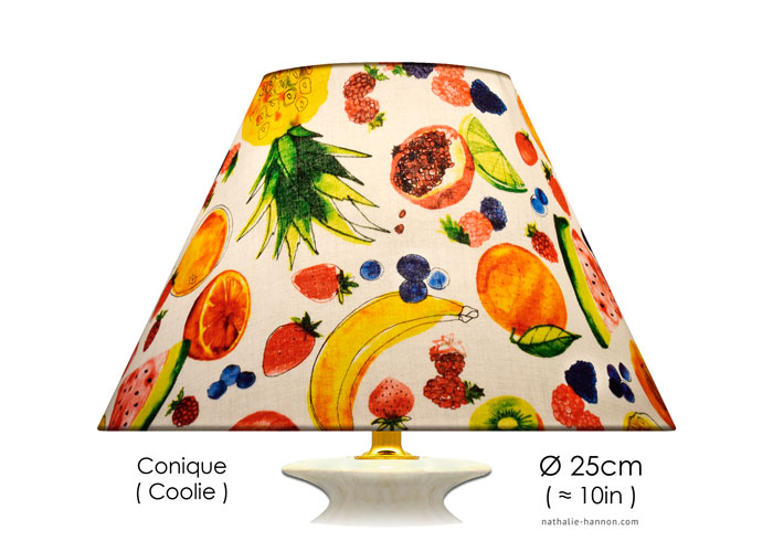 Lampshade Fun Watercolor Fruits