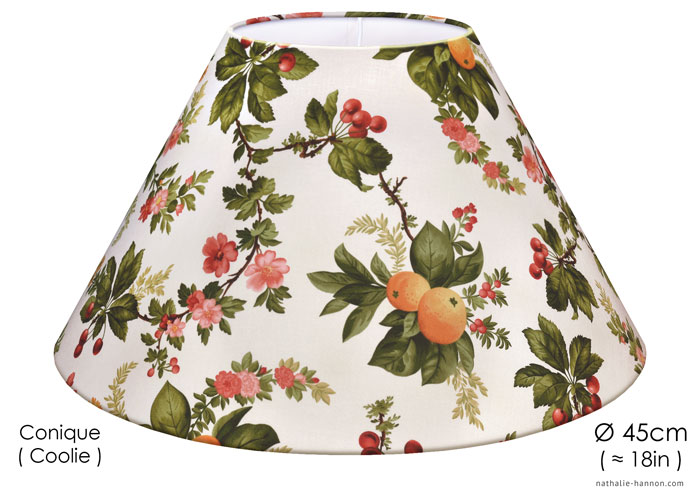 Lampshade Garden Fruits on White