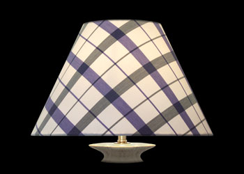 Lampshades Checks - Blue