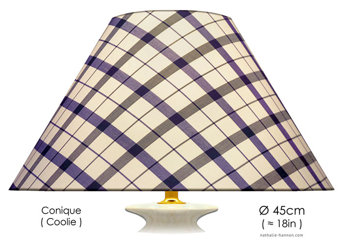 Lampshade Checks - Blue