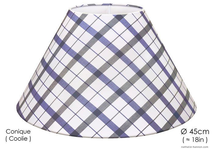 Lampshade Checks - Blue