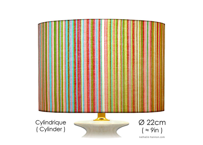 Lampshade Gold Stripes