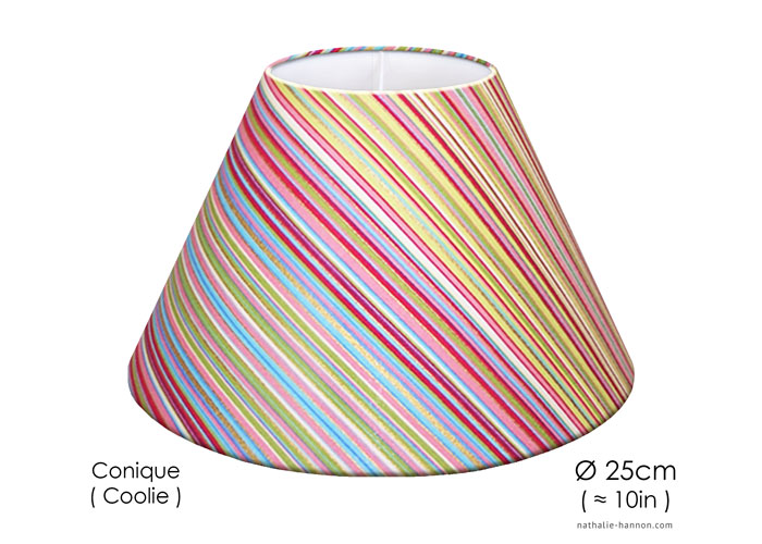 Lampshade Gold Stripes
