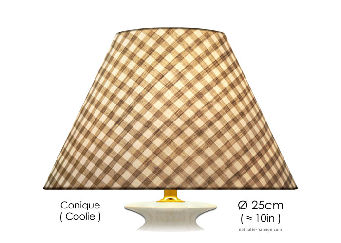 Lampshade Petits Carreaux - Beige