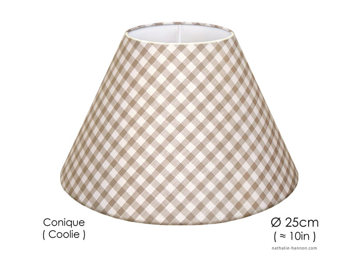 Lampshade Petits Carreaux - Beige