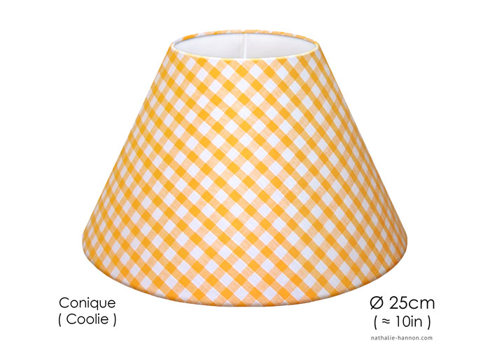 Lampshade Petits Carreaux - Orange