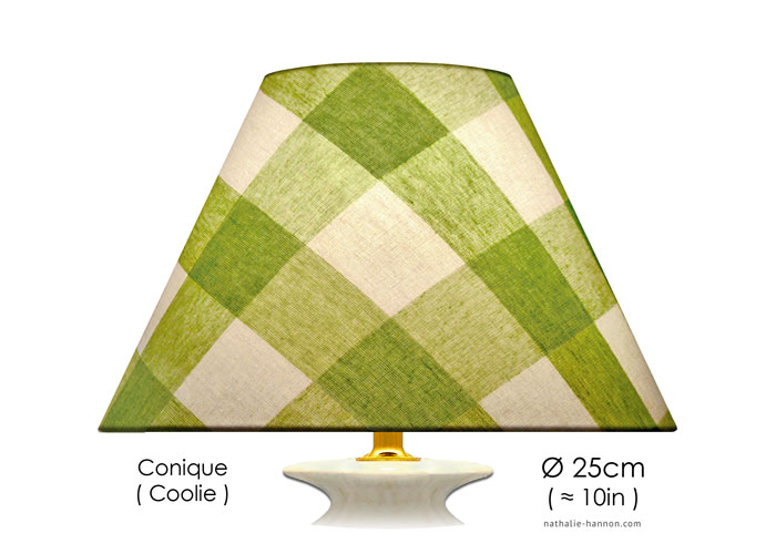 Lampshade Grands Carreaux - Vert