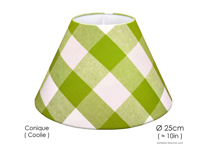 Lampshade Grands Carreaux - Vert