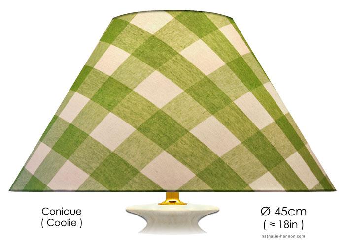 Lampshade Grands Carreaux - Vert