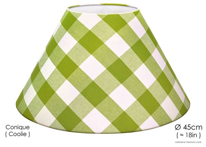 Lampshade Grands Carreaux - Vert