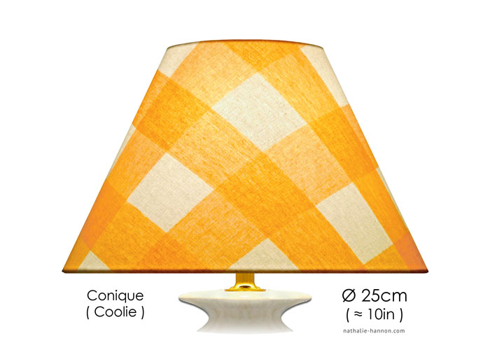 Lampshade Grands Carreaux - Jaune