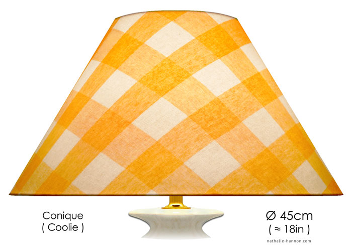 Lampshade Grands Carreaux - Jaune