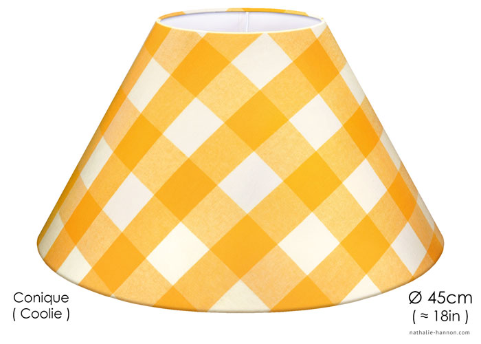 Lampshade Grands Carreaux - Jaune