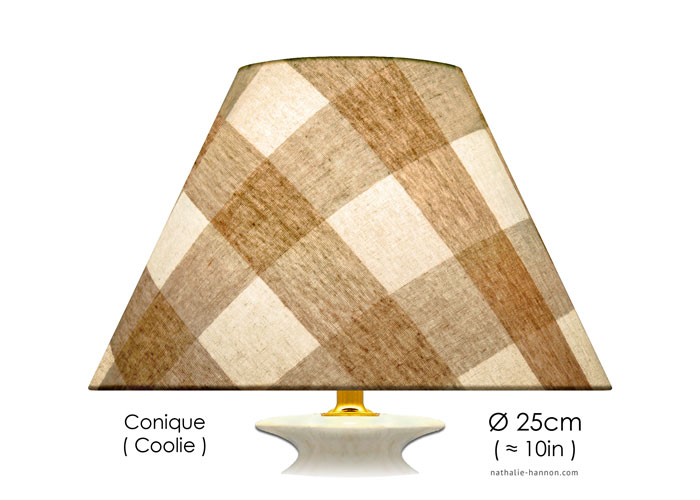 Lampshade Grands Carreaux - Beige