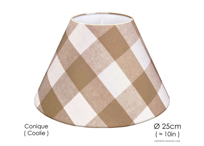 Lampshade Grands Carreaux - Beige