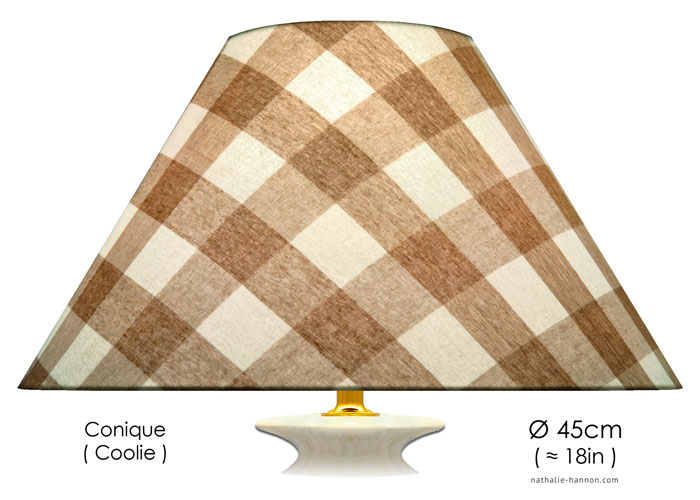 Lampshade Grands Carreaux - Beige