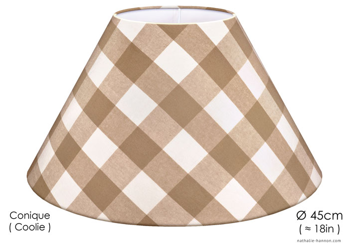 Lampshade Grands Carreaux - Beige