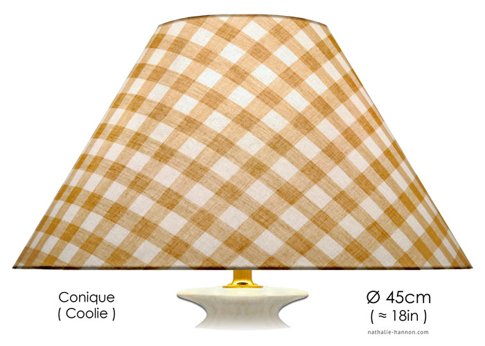 Lampshade Carreaux Beiges