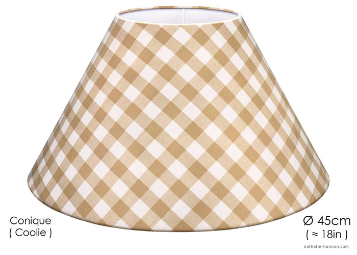 Lampshade Carreaux Beiges