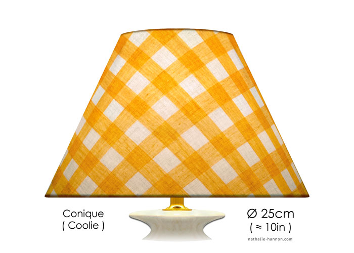 Lampshade Carreaux Jaunes