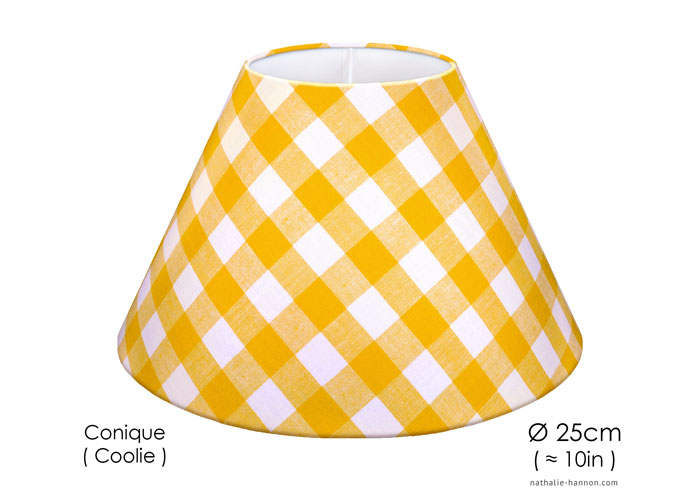 Lampshade Carreaux Jaunes