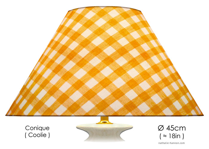 Lampshade Carreaux Jaunes