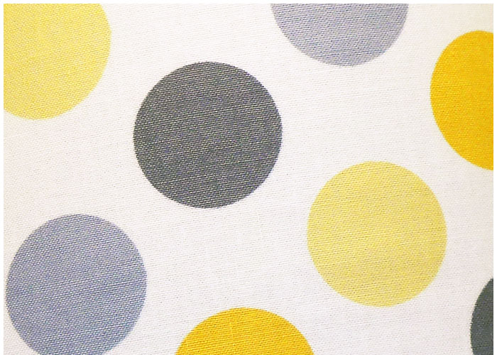 Abat-jour Gray Yellow Dots