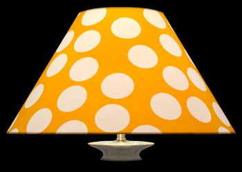 Lampshades Large White Dots