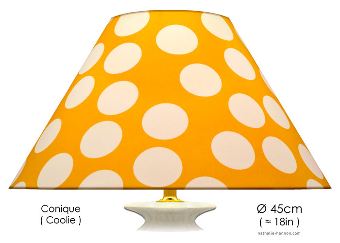 Lampshade Large White Dots