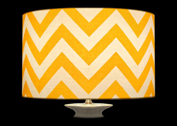 Abat-jour Yellow Chevron