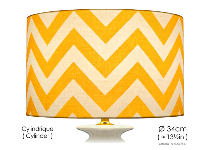 Abat-jour Yellow Chevron