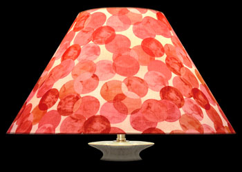 Lampshades Peach Circles