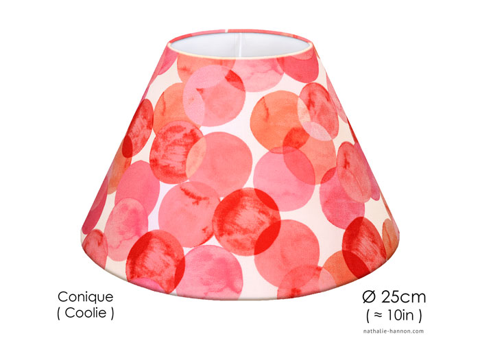 Lampshade Peach Circles