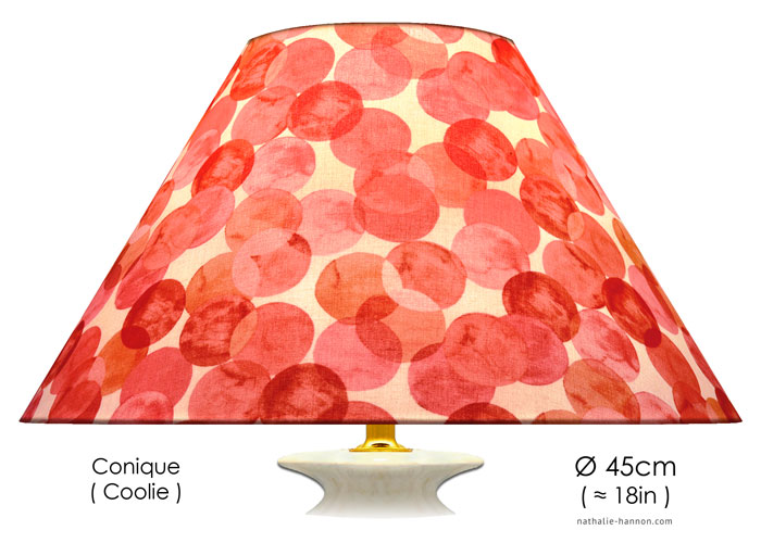 Lampshade Peach Circles