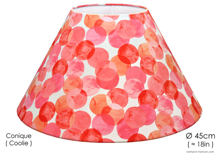 Lampshade Peach Circles