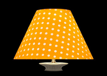 Lampshades Polka Dots on Orange
