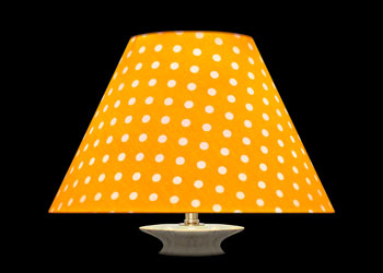 Abat-jour Polka Dots on Orange