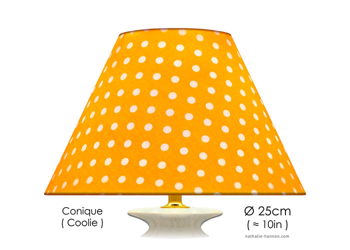 Lampshade Polka Dots on Orange