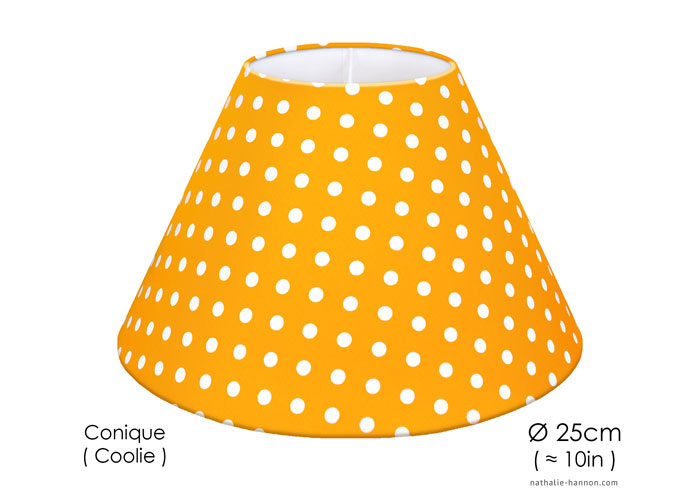 Lampshade Polka Dots on Orange