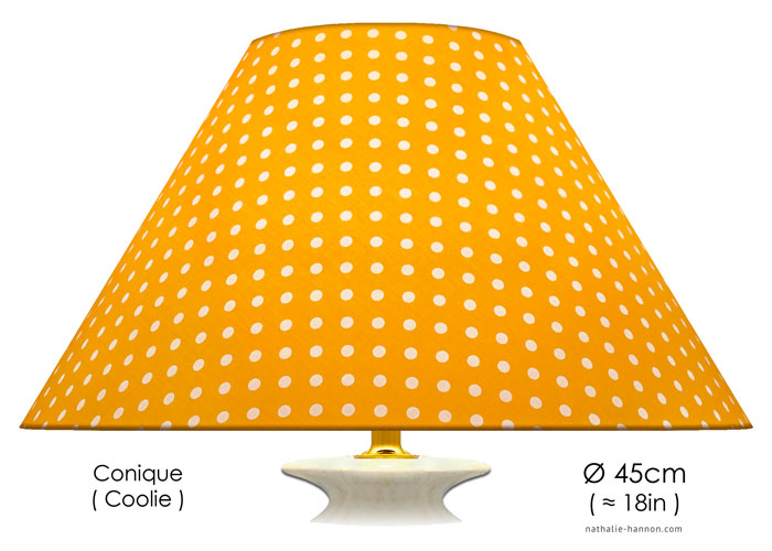 Lampshade Polka Dots on Orange