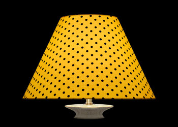 Lampshades Pois Rétro - Jaune