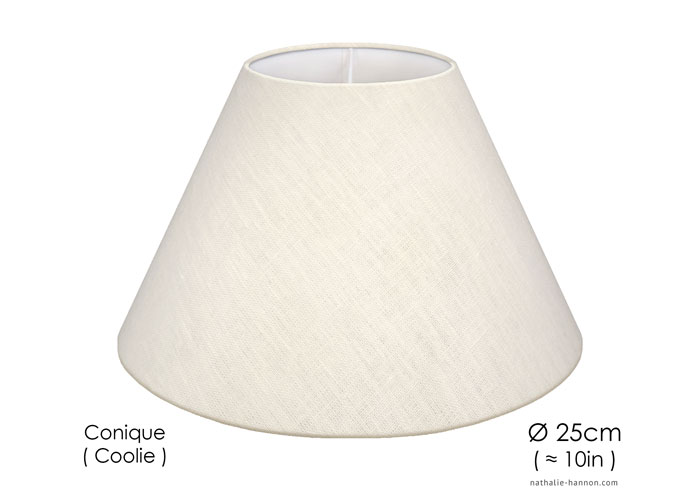 Lampshade Lin Blanc - White Linen